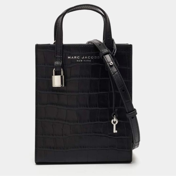 NWT Marc Jacobs Croc Embossed Crossbody Bag - Picture 1 of 13